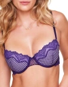 Adore Me Rubie Push Up Demi Bra In Dark Purple