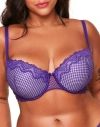 Adore Me Rubie Push Up Demi Bra In Dark Purple