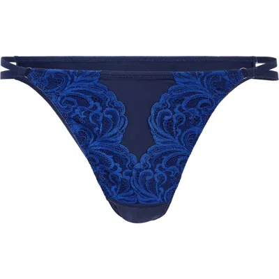 Adore Me Saige Brazilian Panties In Dark Blue