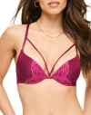 Adore Me Saige Push Up Plunge Bra In Dark Purple