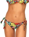 Adore Me Salamanca Swimwear Bikini Bottom In Floral Black