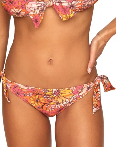 Adore Me Salamanca Women's Swimwear Bikini Bottom In Floral Pink