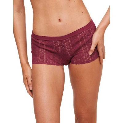 Adore Me Samanta Shortie Panties In Dark Red