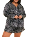 Adore Me Sammi Pajama Set In Novelty Black