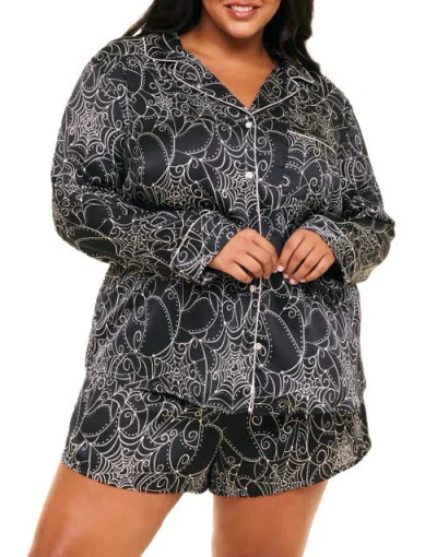 Adore Me Sammi Pajama Set In Novelty Black