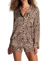 Adore Me Sammi Pajama Set In Brown