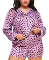 Adore Me Sammi Pajama Set In Heart Purple