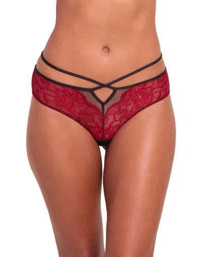 Adore Me Saveria Cheeky Panties In Red