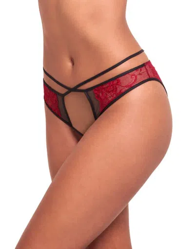 Adore Me Saveria Crotchless Panties In Red