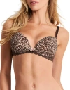 Adore Me Shea Push Up Plunge Bra In Animal Print