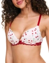Adore Me Shea Push Up Plunge Bra In White
