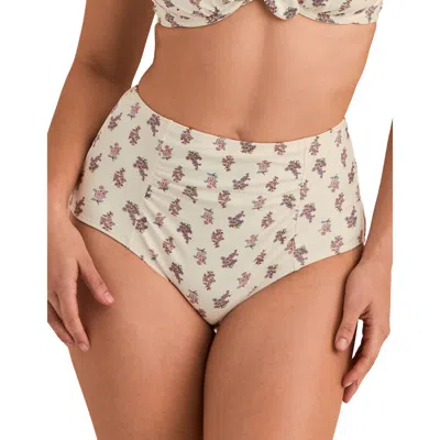 Adore Me Shelbie Swimwear High Waisted Bikini Bottom In Neutral