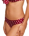 Adore Me Shelby Swimwear Bikini Panty In Dot Red