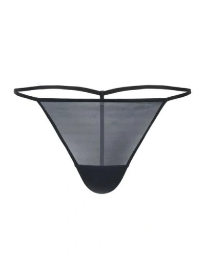 Adore Me Shelly G-string Panties In Black