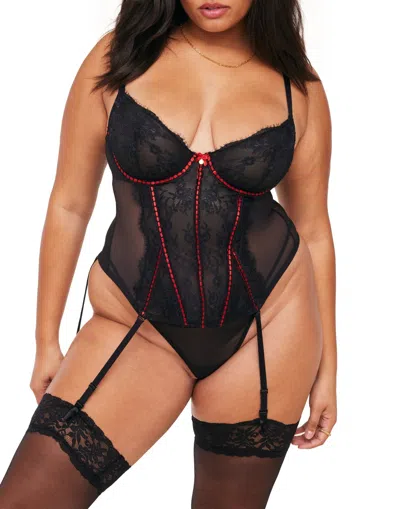 Adore Me Sherry Women's Plus-size Bustier In Black