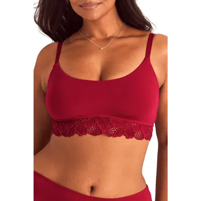 Adore Me Shiloh Contour Bralette Bra In Red