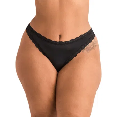 Adore Me Siena High Cut Panties In Black