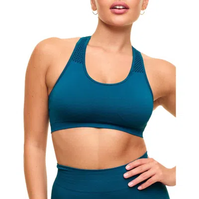 Adore Me Skylar Medium Support Sports Bra In Dark Blue
