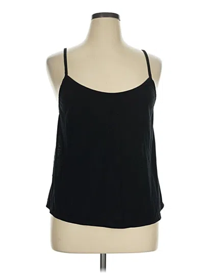 Pre-owned Adore Me Sleeveless Top Black Halter Neckline Tops