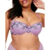 Adore Me Sophy Push Up Balconette Bra In Medium Purple