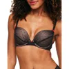 Adore Me Stacy Push Up Plunge Bra In Black