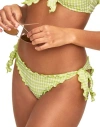 Adore Me Steph Swimwear Bikini Bottom In Plaid Green