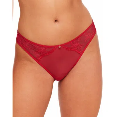 Adore Me Suki Cheeky Panties In Dark Red
