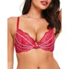 Adore Me Suki Push Up Plunge Bra In Dark Red