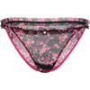Adore Me Susie Bikini Panties In Floral Black
