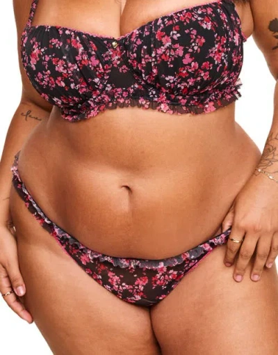 Adore Me Susie Bikini Panties In Floral Black