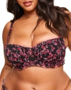 Adore Me Susie Contour Balconette Bra In Floral Black