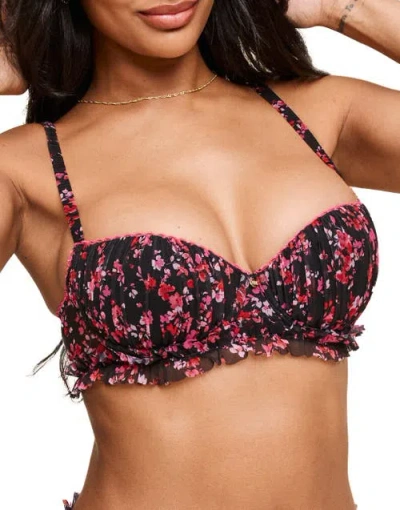 Adore Me Susie Contour Balconette Bra In Floral Black