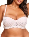 Adore Me Susie Contour Balconette Bra In Heart White