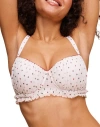 Adore Me Susie Contour Balconette Bra In Heart White