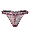 Adore Me Susie Thong Panties In Floral Black