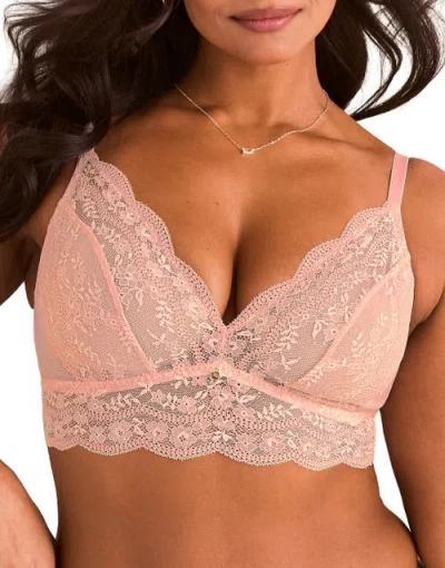 Adore Me Suzanne Unlined Bralette Bra In Pink