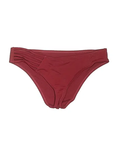 Pre-owned Adore Me Swimsuit Bottoms In Burgundy