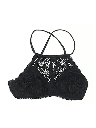 Pre-owned Adore Me Swimsuit Top Black Swimwear