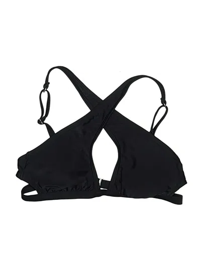 Pre-owned Adore Me Swimsuit Top Black Swimwear