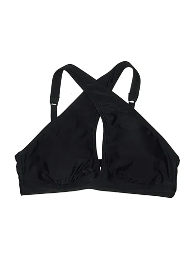 Pre-owned Adore Me Swimsuit Top Black Swimwear