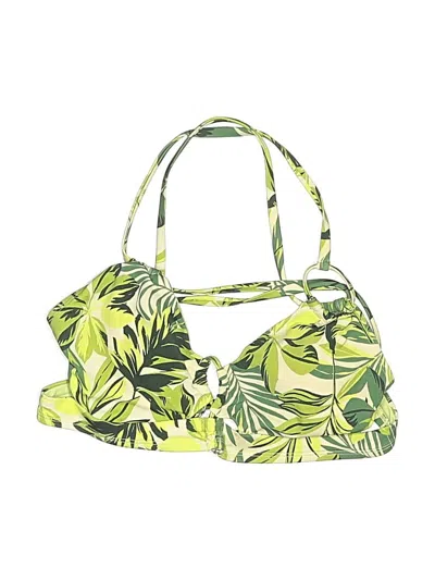 Pre-owned Adore Me Swimsuit Top Green Swimwear