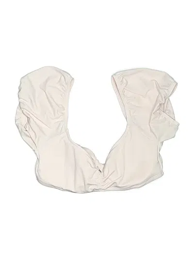 Pre-owned Adore Me Swimsuit Top Ivory Swimwear In White