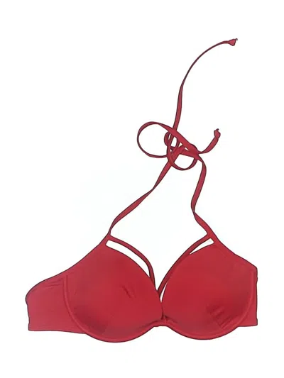 Pre-owned Adore Me Swimsuit Top Red Swimwear