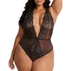 Adore Me Talia Bodysuit Lingerie In Black