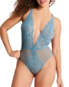 Adore Me Talia Bodysuit Lingerie In Blue