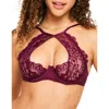 Adore Me Talulah Unlined Balconette Bra In Dark Purple