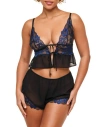 Adore Me Tammy Women's Camisole & Shorts Set Lingerie In Black