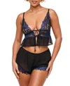 Adore Me Tammy Women's Camisole & Shorts Set Lingerie In Black