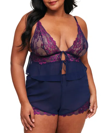 Adore Me Tammy Women's Plus-size Cami & Shorts Set Lingerie In Multi