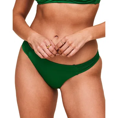 Adore Me Tanisha Swimwear Cheeky Bikini Bottom In Dark Green